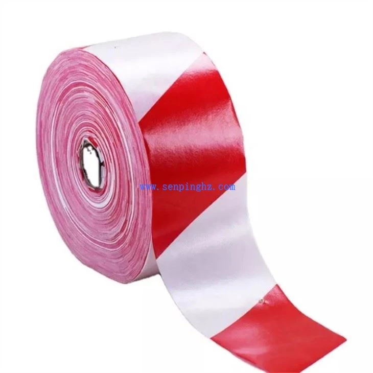 red white warning tape